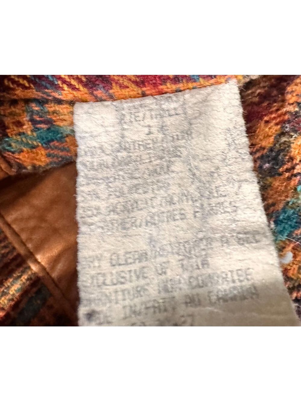 Vintage Late 80s/Early 90s Oversized Leather Duffle Coat Made In Canada Size 12 - Picture 6 of 7